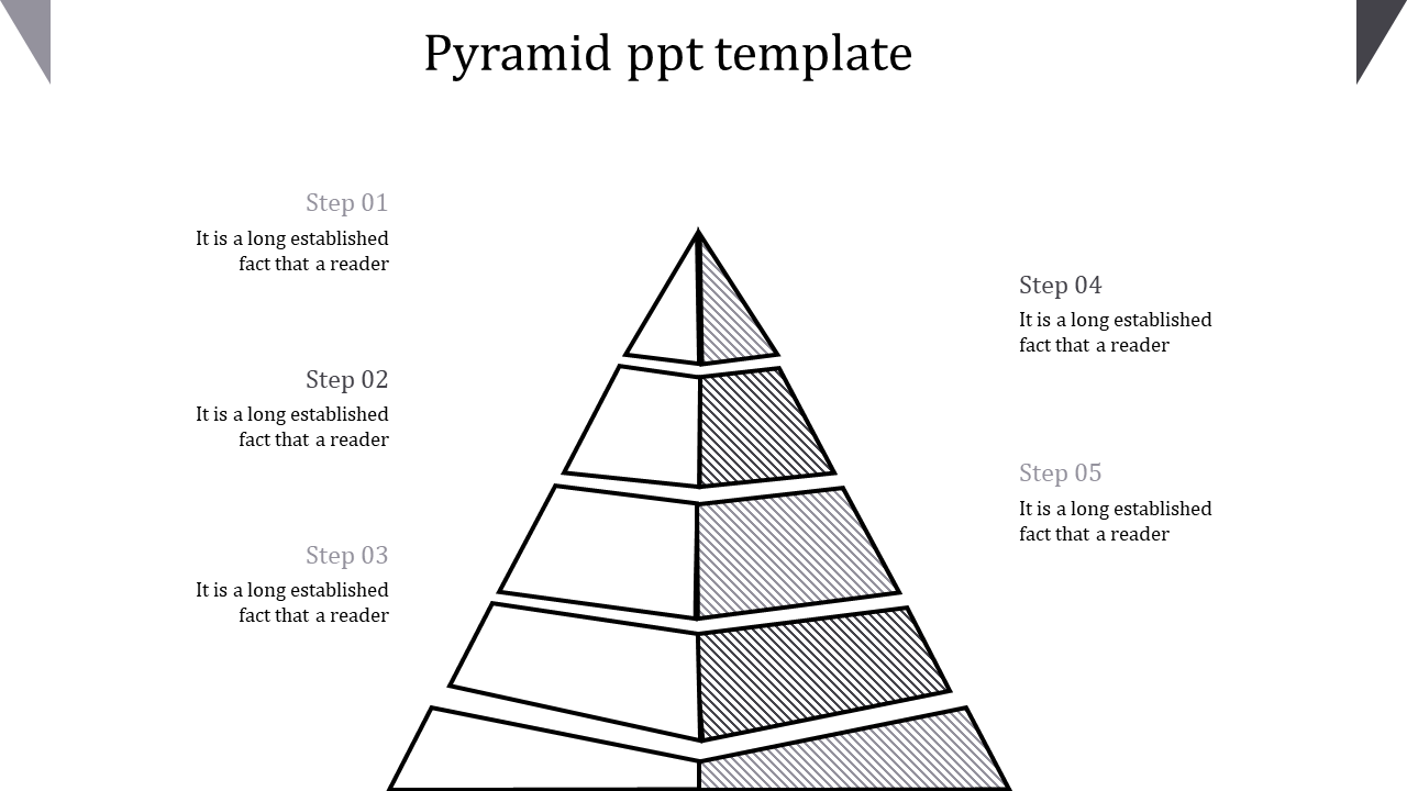 pyramid ppt template-pyramid ppt template-5-gray